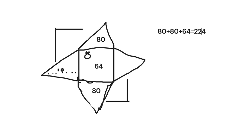 1. Consider the pyramid. (a) Draw and label a net for the pyramid. (b) Determine the-example-2