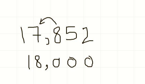 4. Round the number 17,852 to the nearest thousand:17-example-1