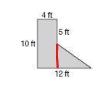 Find the area of the figure. answer choices: 31 ft², 80 ft², 40 ft², 60 ft²-example-1