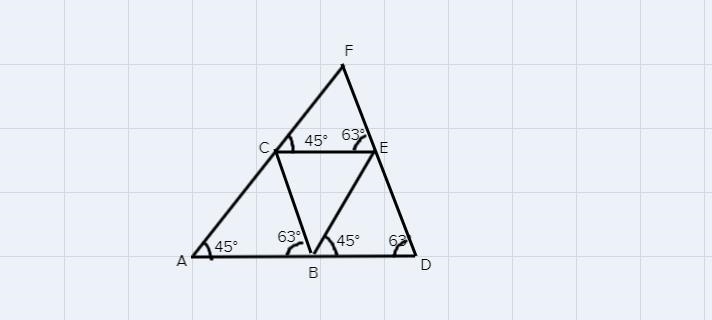 Identify at least two pairs of congruent angles in the figure and explain how youknow-example-1