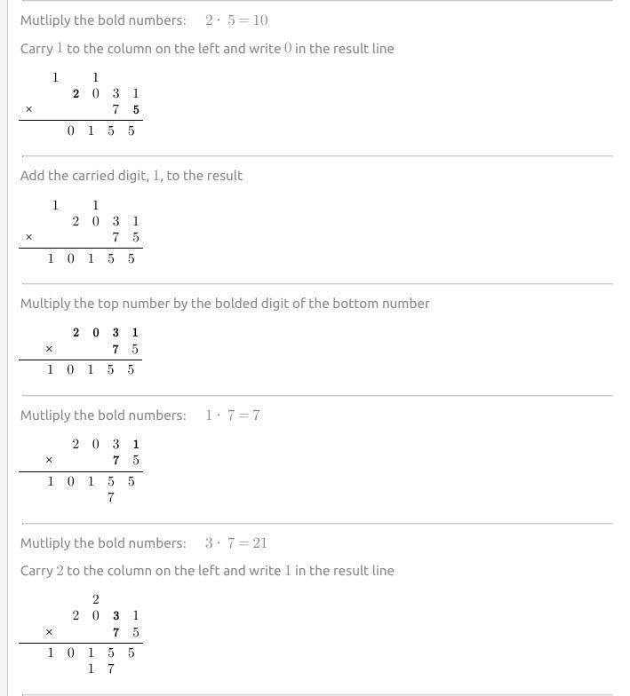 How to answer 2,031 x 75-example-2