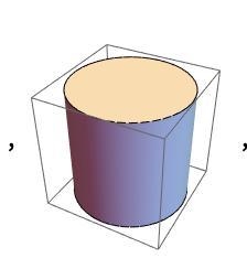 what does the cross section of a cube with a cylinder cut drom its center look like-example-2