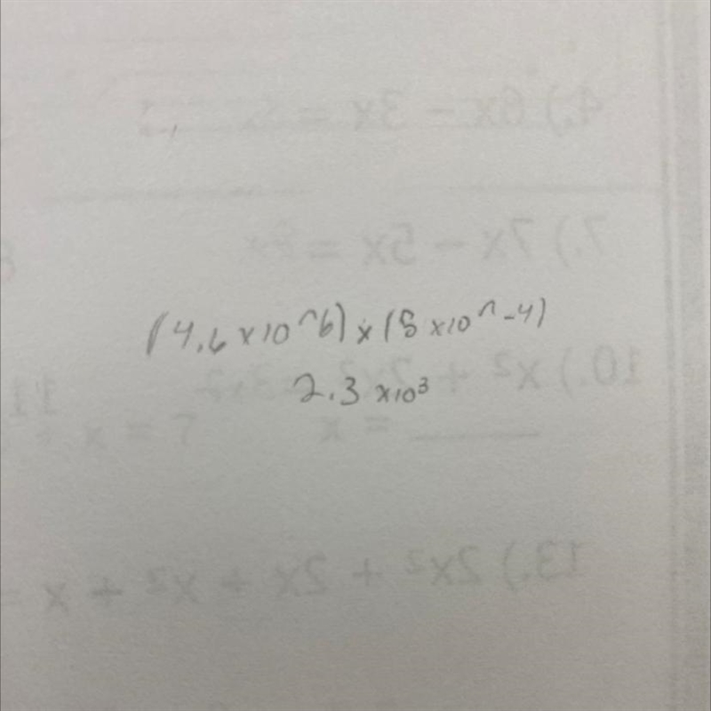 Write in standard form (4.6 x 10^6) x (5 x 10^-4)-example-1