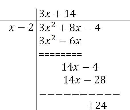 F(x)=3x^2+8x-4Divide f by x-2-example-1