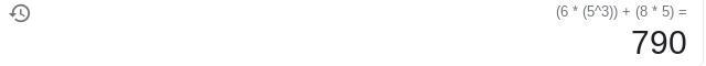 What is the value of the expression below when x=5? * 6xto the power of 3 +8x-example-1