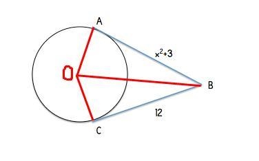 Segments AB and BC are both tangent to the circle shown above. What is the value of-example-1