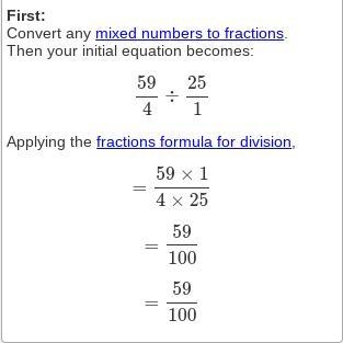 What is 14 3/4 divide 25-example-1