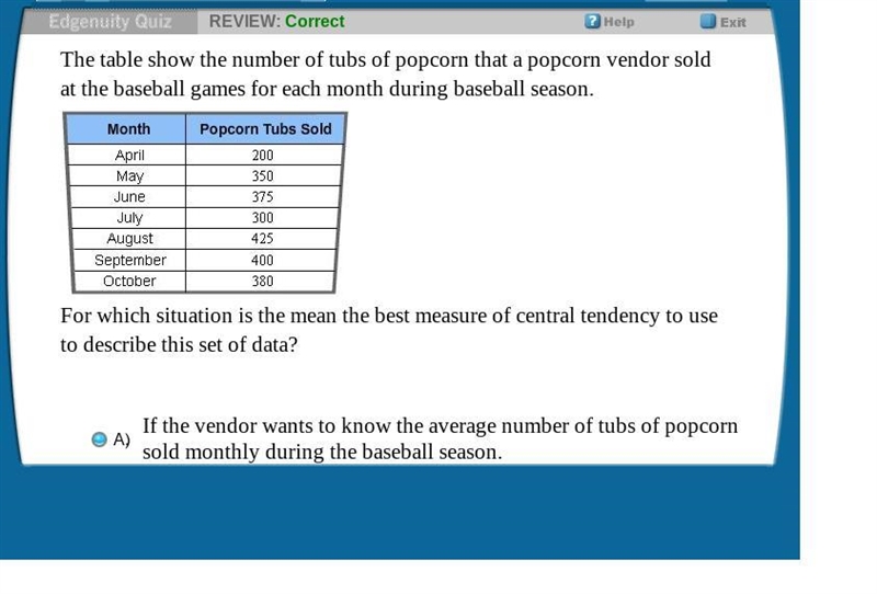 The table show the number of tubs of popcorn that a popcorn vendor sold at the baseball-example-1