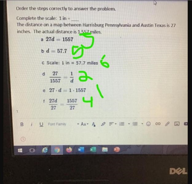 Can someone please order the steps of the problem by the letters next to the steps-example-1