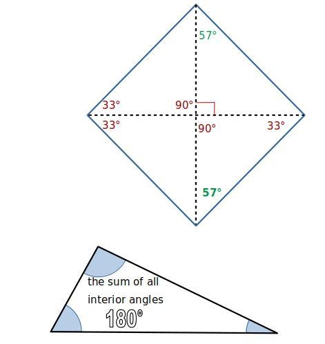 Find the measures of the numbered angles in the rhombus. there is four angles I need-example-1