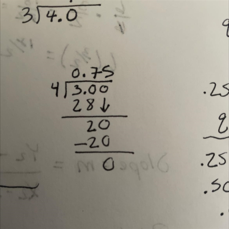 Im not sure how to work this question out, 3/4 as a decimal so that each pair adds-example-1