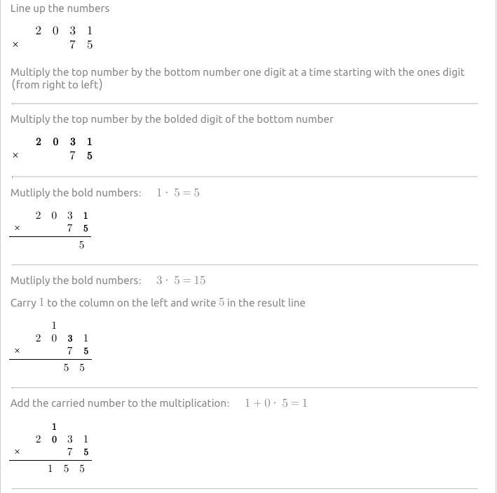 How to answer 2,031 x 75-example-1