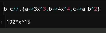 If a=3x^3, b=4x^4, and c=ab^2, then what is the value of bc?-example-1