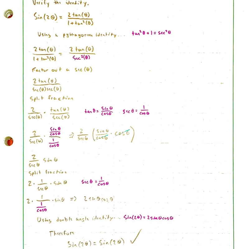 Prove the identity sin2theta = 2 tan theta over 1 + tan squared theta help!-example-1