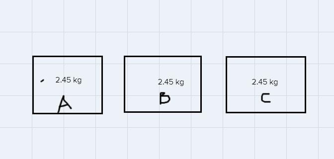 Lynn filled each of three bags with 2 kilograms 450 grams of sand. Is the mass of-example-1