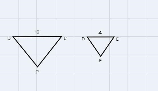 Carl says triangle DEF was dilated by a scale factor of 5\2.Caroline says triangle-example-1