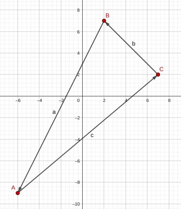 Use vectors to find the interior angles of the triangle with the given vertices. (Enter-example-2