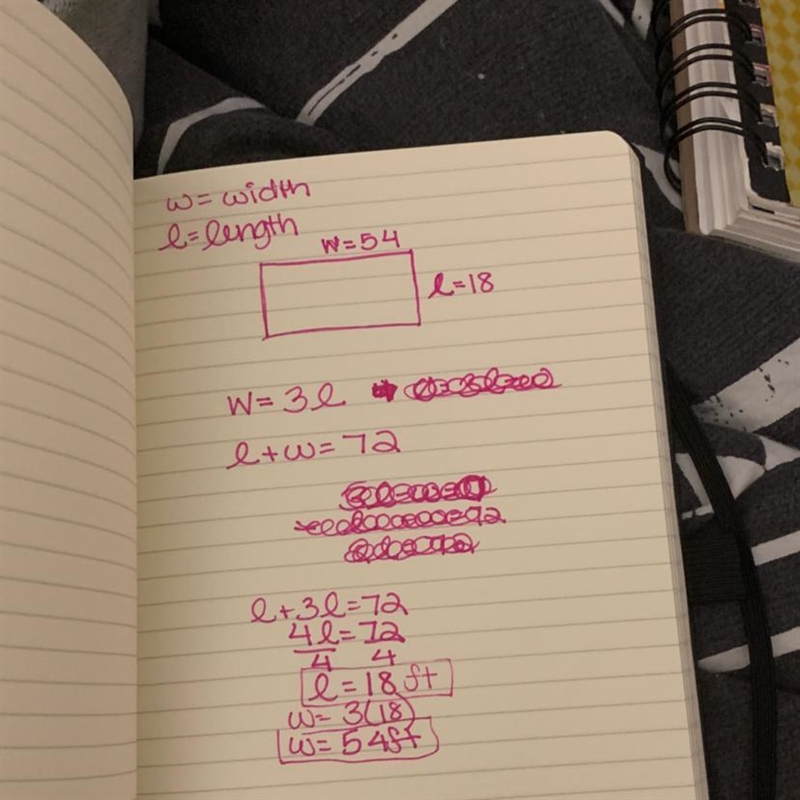 8. If the width of the rectangle is 3 times the length and the perimeter of the rectangle-example-1