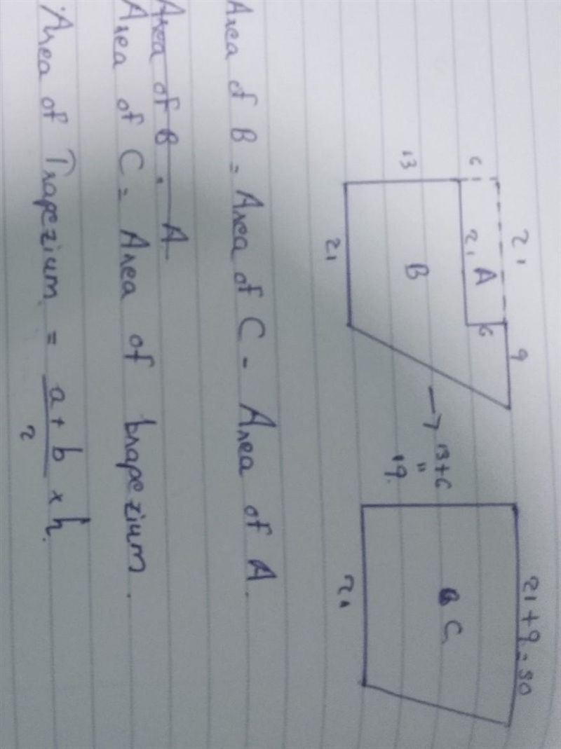 Find the total area of the composite figure below. SHOW ALL WORK.-example-1