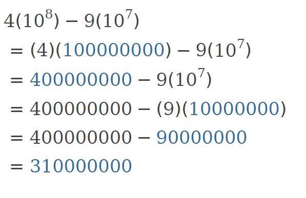 4*10^8 -9*10^7 pls work it out-example-1