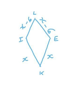 Date : . The perimeter of Kite LIKE is 80 cm. The length of LI is 6cm less than Length-example-1