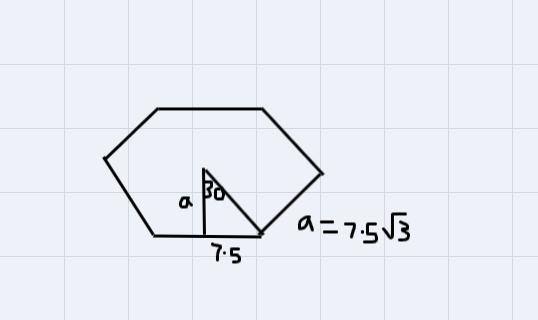 Questions-PartA what is the perimeter of this hexagon if the side is 15 cm?Part BWhat-example-1