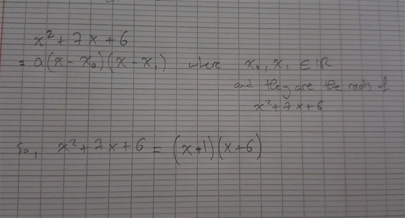 Fully factorise x² + 7x+6-example-1