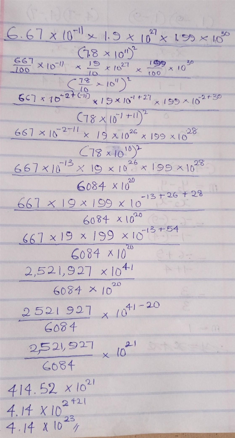 The mass of planet Jupiter is 1.9 x 1027 kg and that of the sun is 1.99 x 1030 kg-example-1