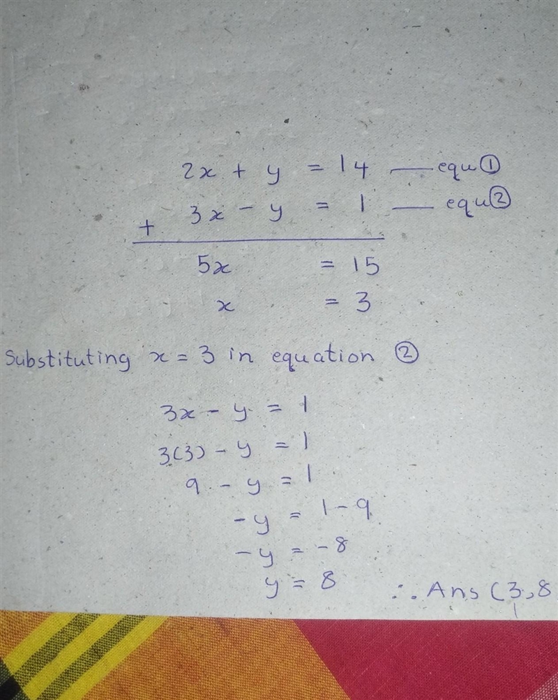 Please help, need help fast Use the elimination method to solve the given system of-example-1