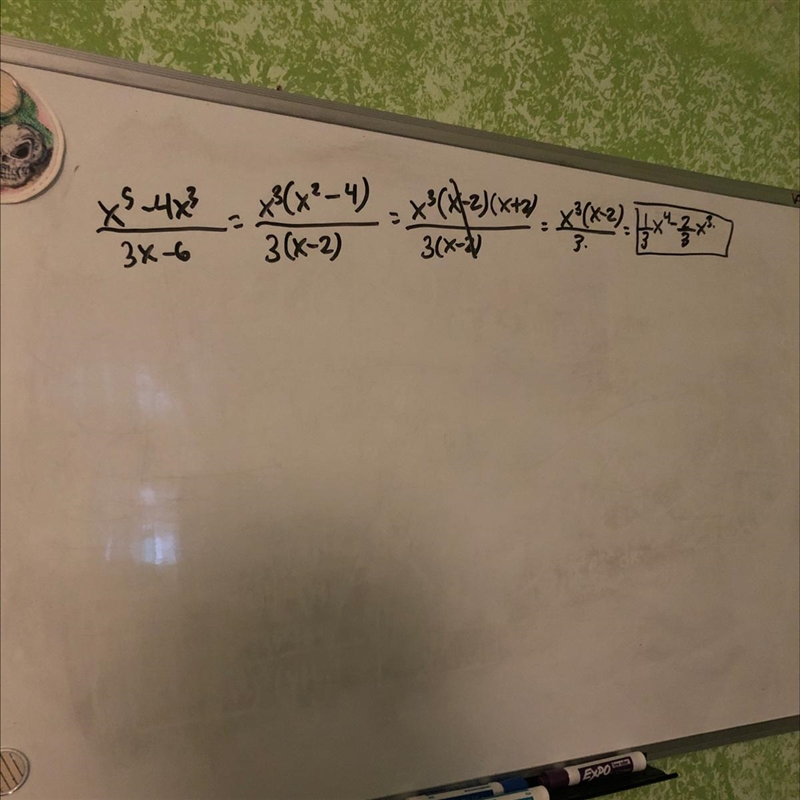 Simplify fully x^5-4x^3/ 3x-6-example-1