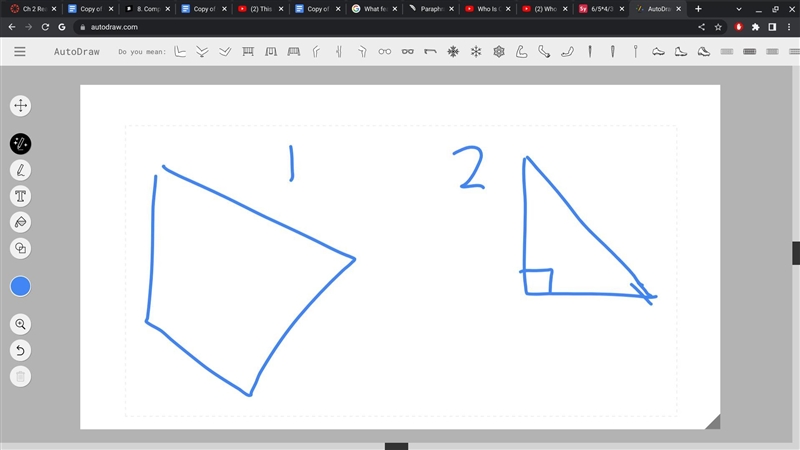 8. Complete the table below by drawing an example of each shape. ​-example-1