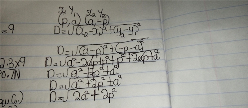 Find the distance of A(p,a) B(a,-p). Pls answer ASAP!!!​-example-1