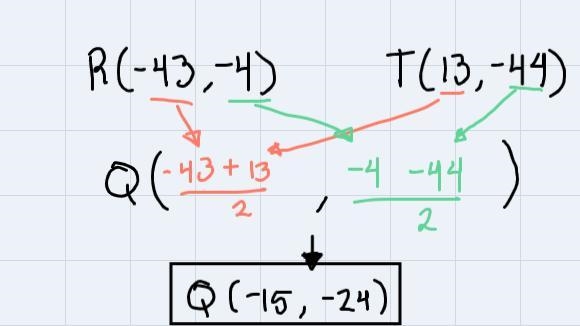 Points R S and T make the triangle (triangle)RST and are at the coordinates R(-43,-4), S-example-4