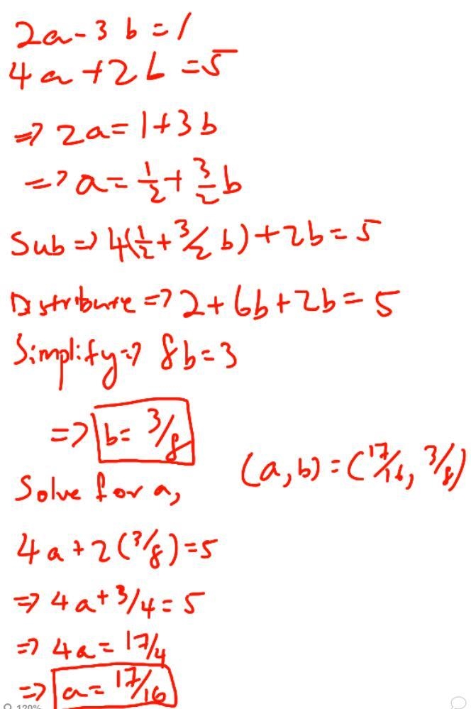 Can you answer this question using simultaneous equations the substitution method-example-1