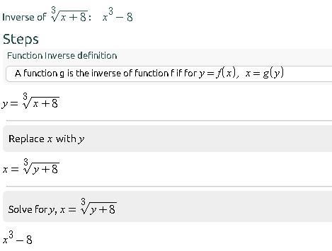 HELP PLEASE! f(x)= ³ √x+8. Find the inverse of f(x).-example-1