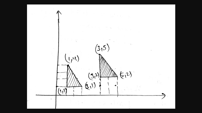 Translate the shape A three squares right and one square up What are the coordinates-example-1