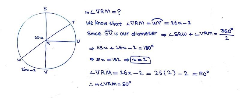 Find the measure of the arc or central angle indicated. Assume that lines which appear-example-1