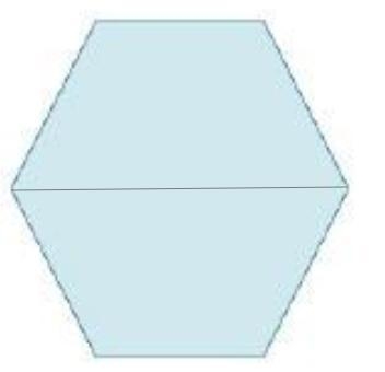 What shapes can the composite figure be decomposed into? Select two options. A hexagon-example-1