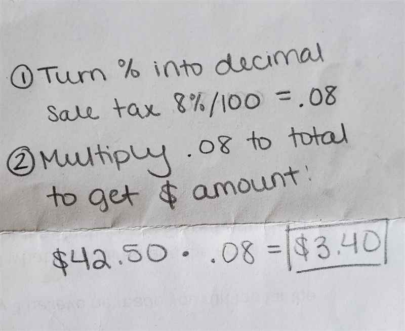 After eating at a restaurant, Mr. Jackson’s bill before tax is $42.50 The sales tax-example-1