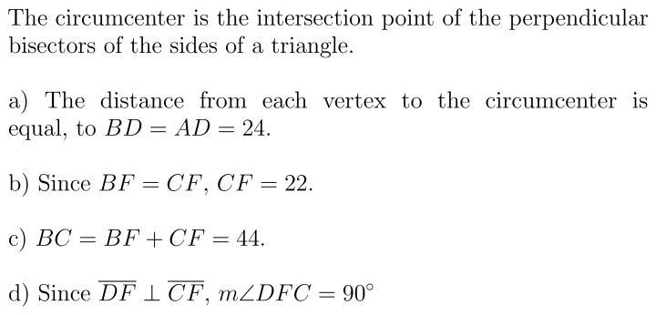 Point D is the circumcenter of ABC-example-1