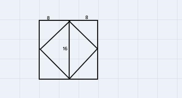 the sides of a larger square are 16 cm. The midpoints of the sides are joined to form-example-1