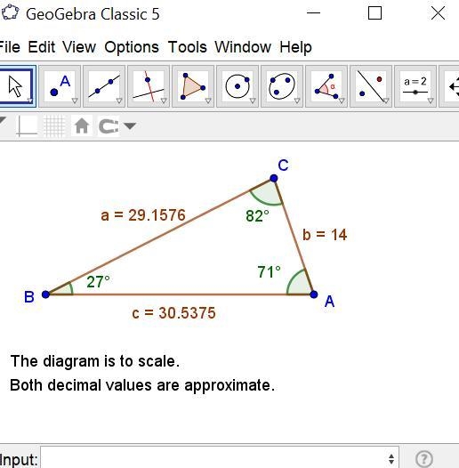 PLEASE HELP MEE. measure of angle B = 27 degrees, measure of angle C = 82 degrees-example-1