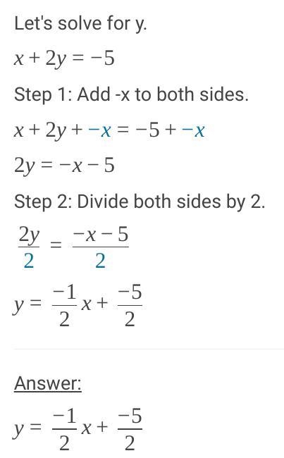 5x+3y=15 x+2y= -5 solve for x and y-example-2