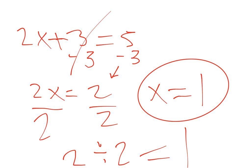 Use algebra tiles to solve 2x+3=5-example-1