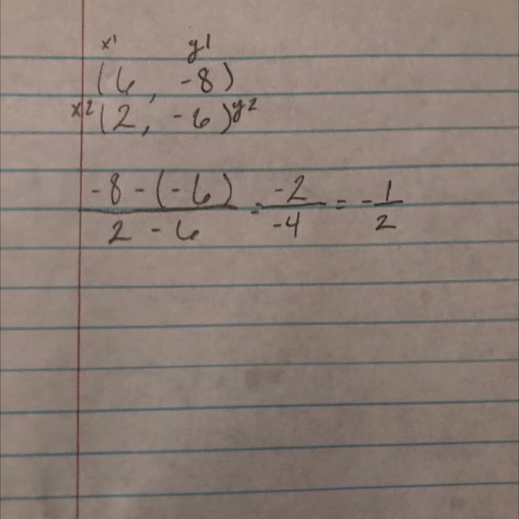 Can somebody please find the slope for me-example-1