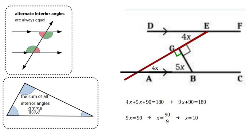 FInd the value of x in each case. pls help i will give 100 points-example-1