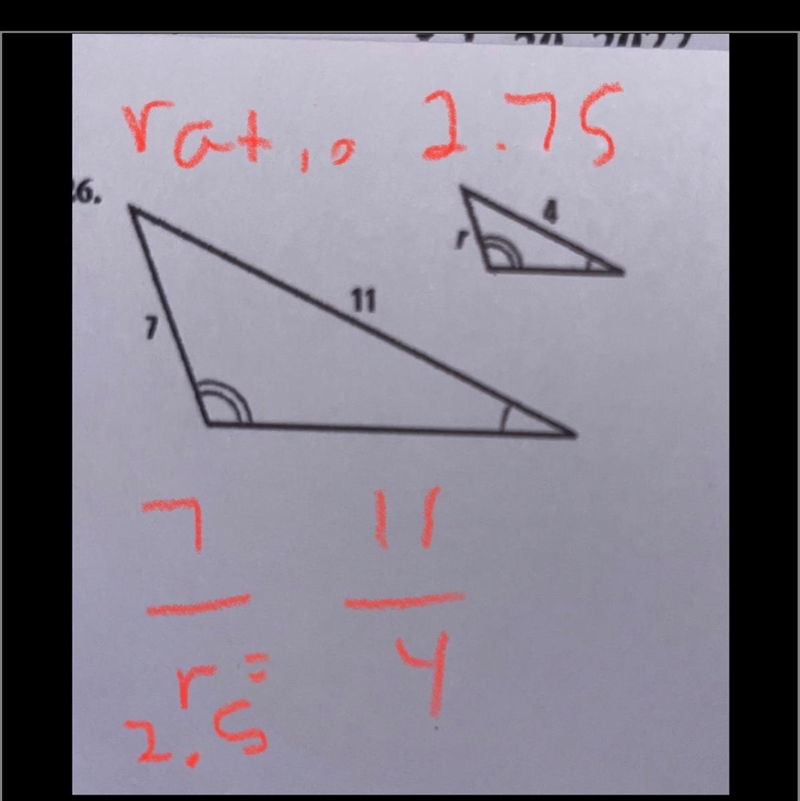 The triangles are similar. Find the value of the variable.-example-1