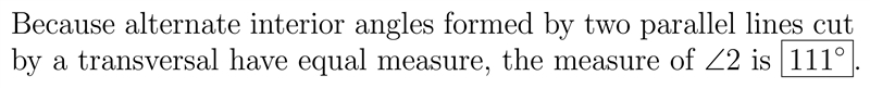 Find the measure of < 2. 690 42\69° 111° 46 48 2 = [?]-example-1