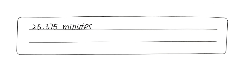 The table shows the time some people spent mowing their lawn. Time (t) in minutes-example-2