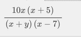 Question 31 of 42 What is the product of the rational expressions below? x+5 /x+y-example-1